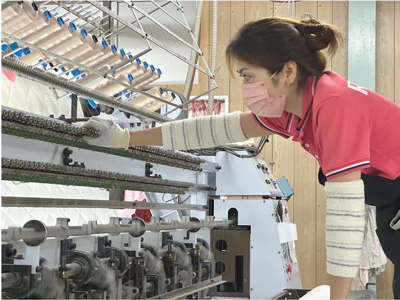 織機機械確認作業
